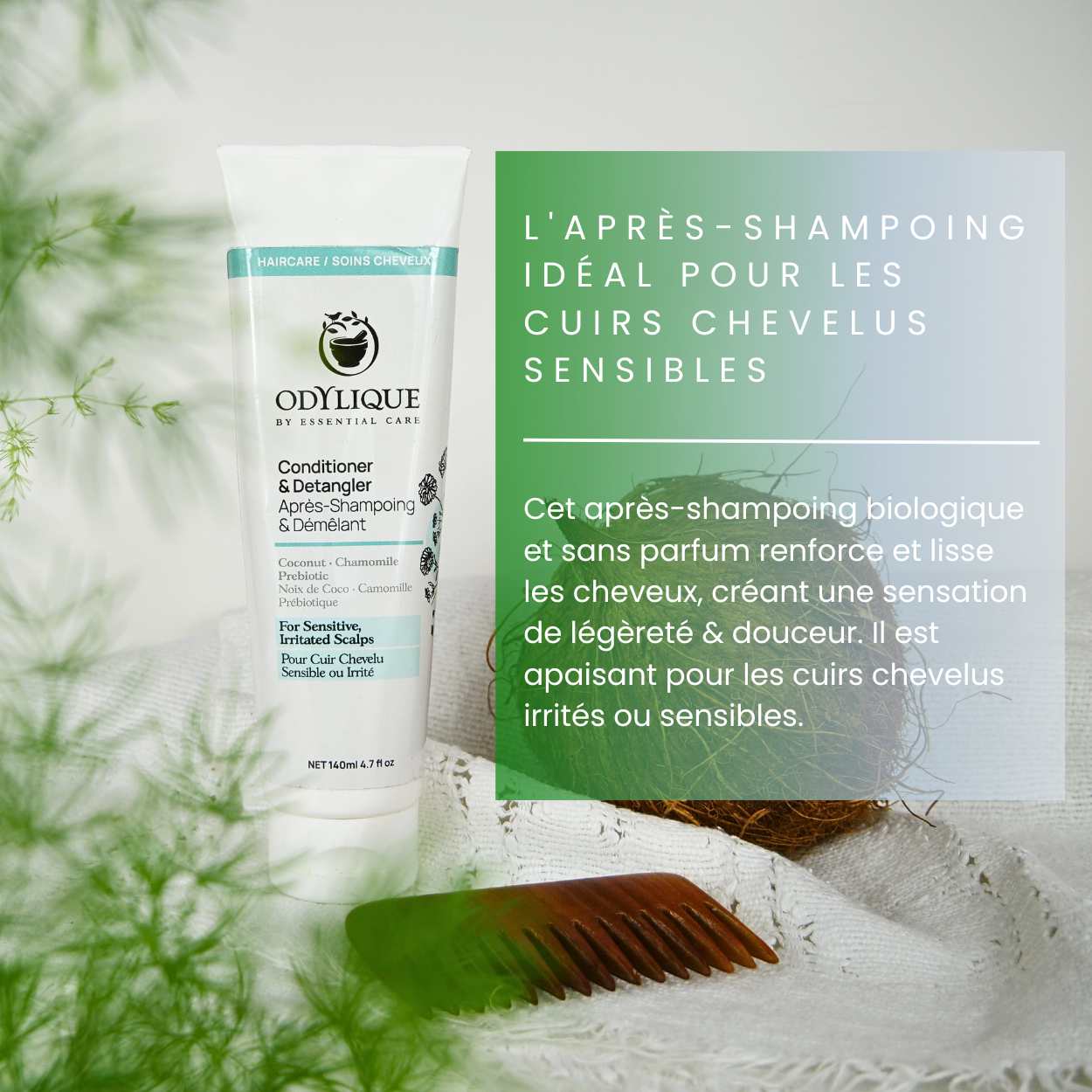 Après Shampoing Démêlant Coco, Camomille & Prébiotique