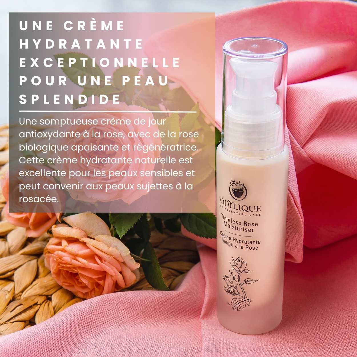 Crème Hydratante Tempo à la Rose