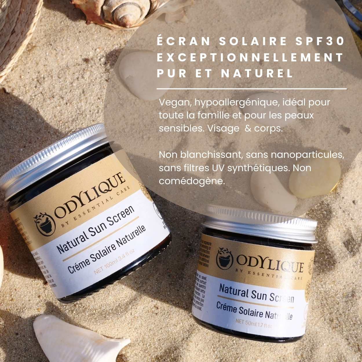 Crème Solaire Naturelle SPF 30