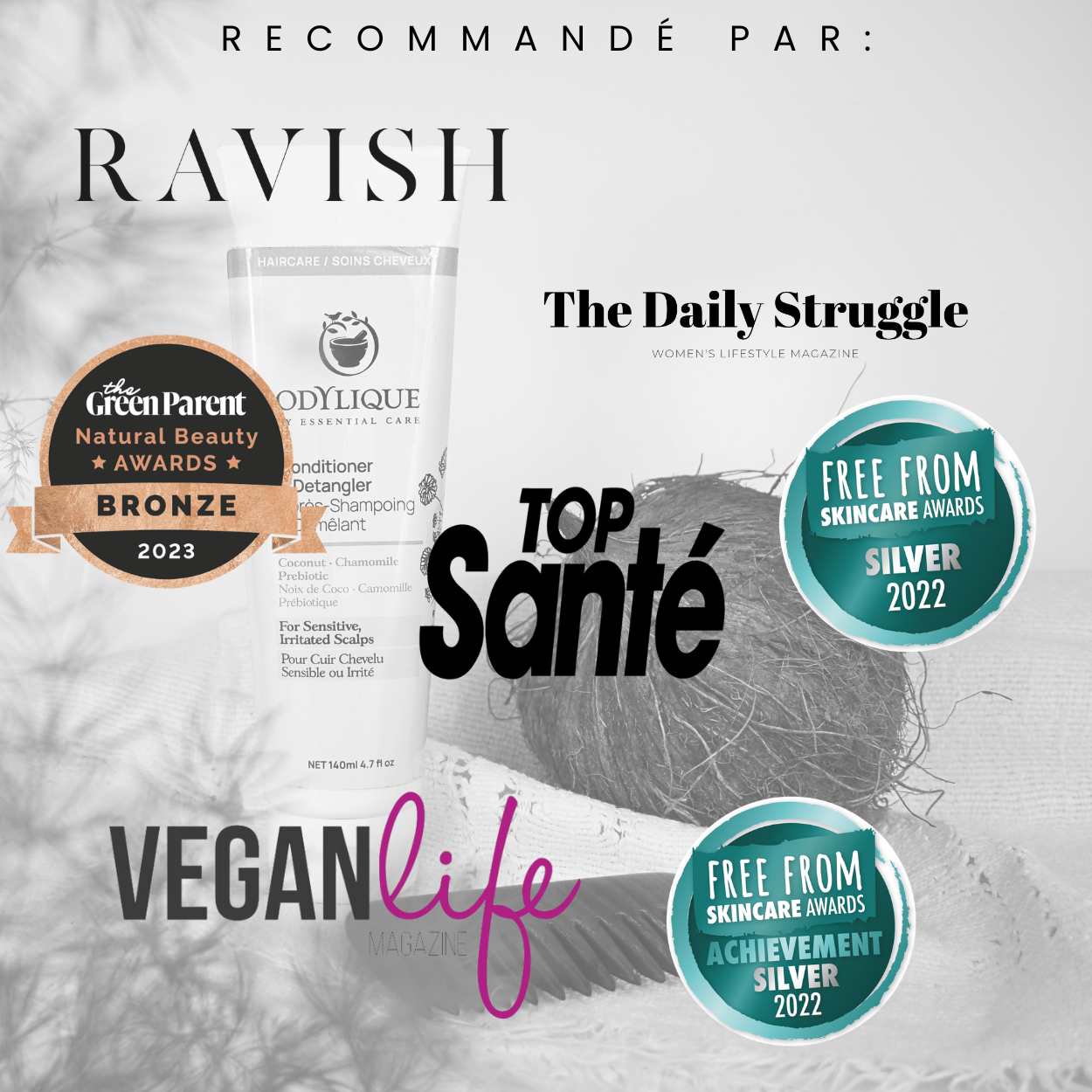 Après Shampoing Démêlant Coco, Camomille & Prébiotique