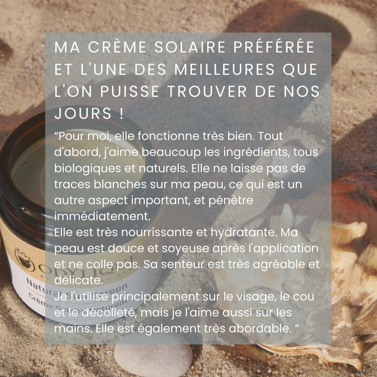 Crème Solaire Naturelle SPF 30