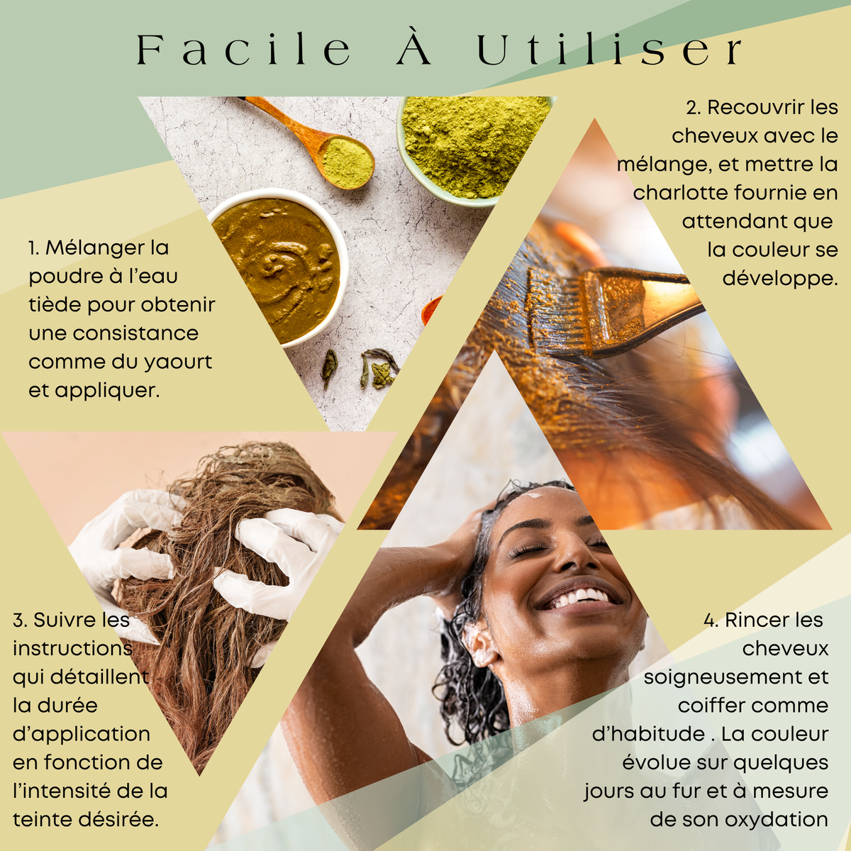 Coloration Végétale Blond Doré – Soin Naturel Sans PPD