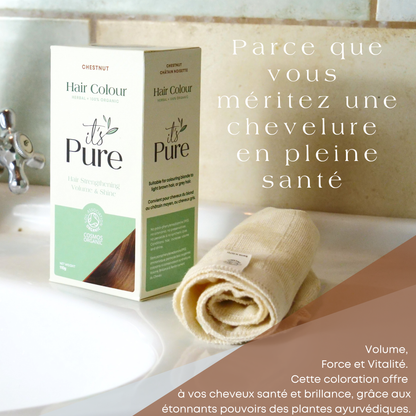 Coloration Végétale Châtain Noisette – Soin Naturel Sans PPD